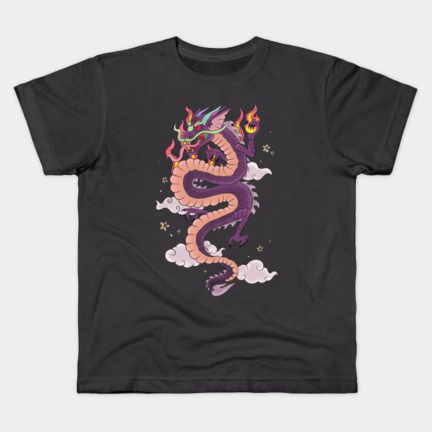 DRAGON Kids T-Shirt by bratcave.studio